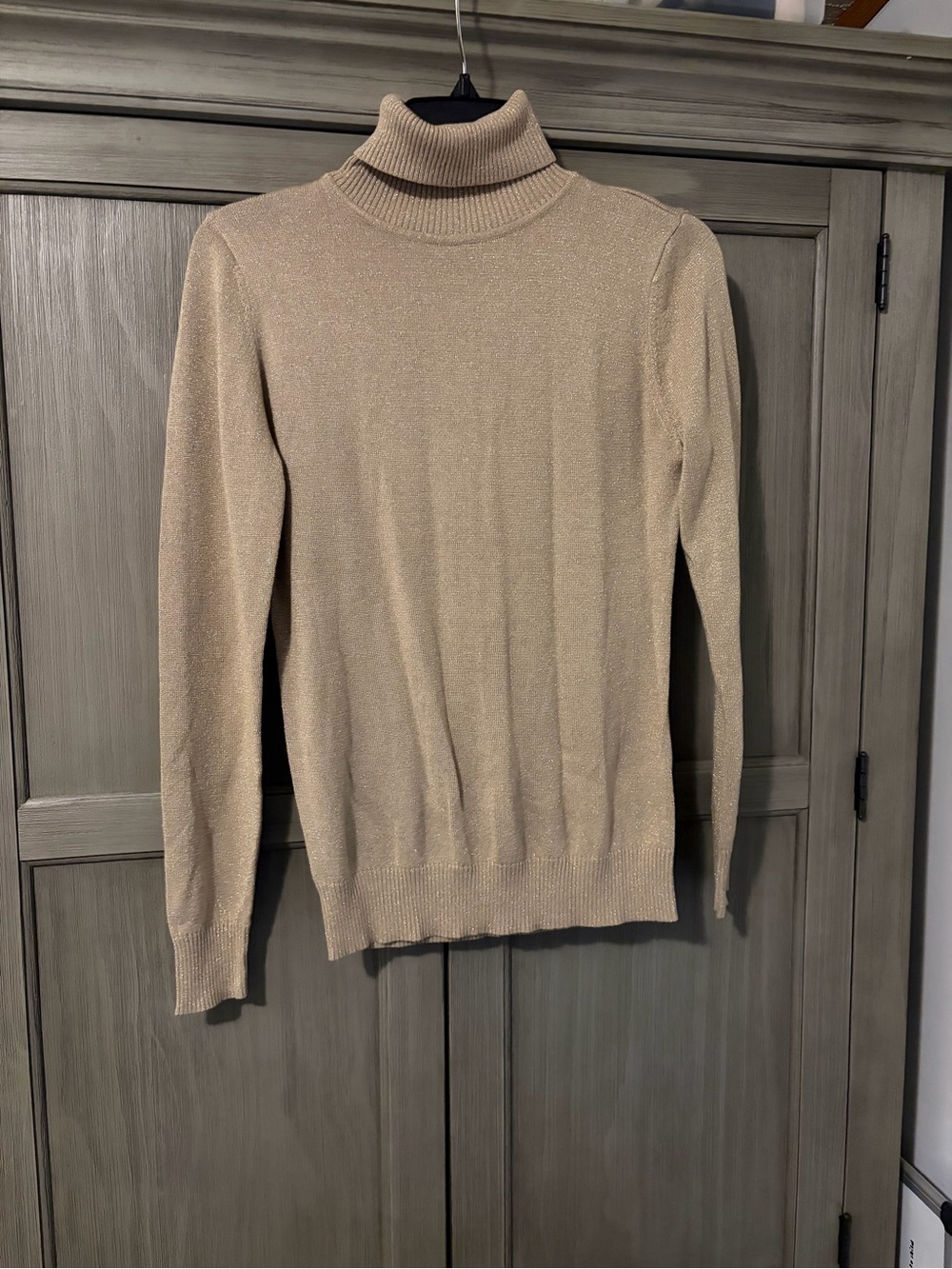 Joseph A Gold Turtleneck Sweater